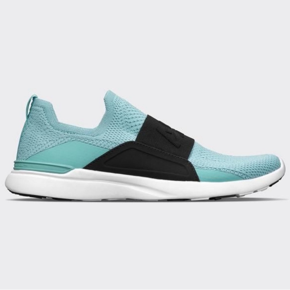 APL Techloom Bliss Dull Teal Blue Black Slip On Sneakers Size 7.5